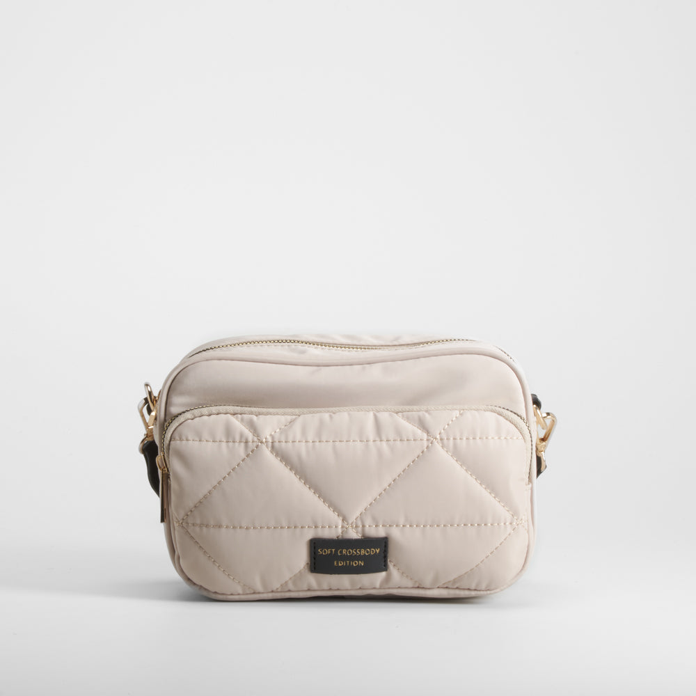 Bolso bandolera acolchado camel NYC