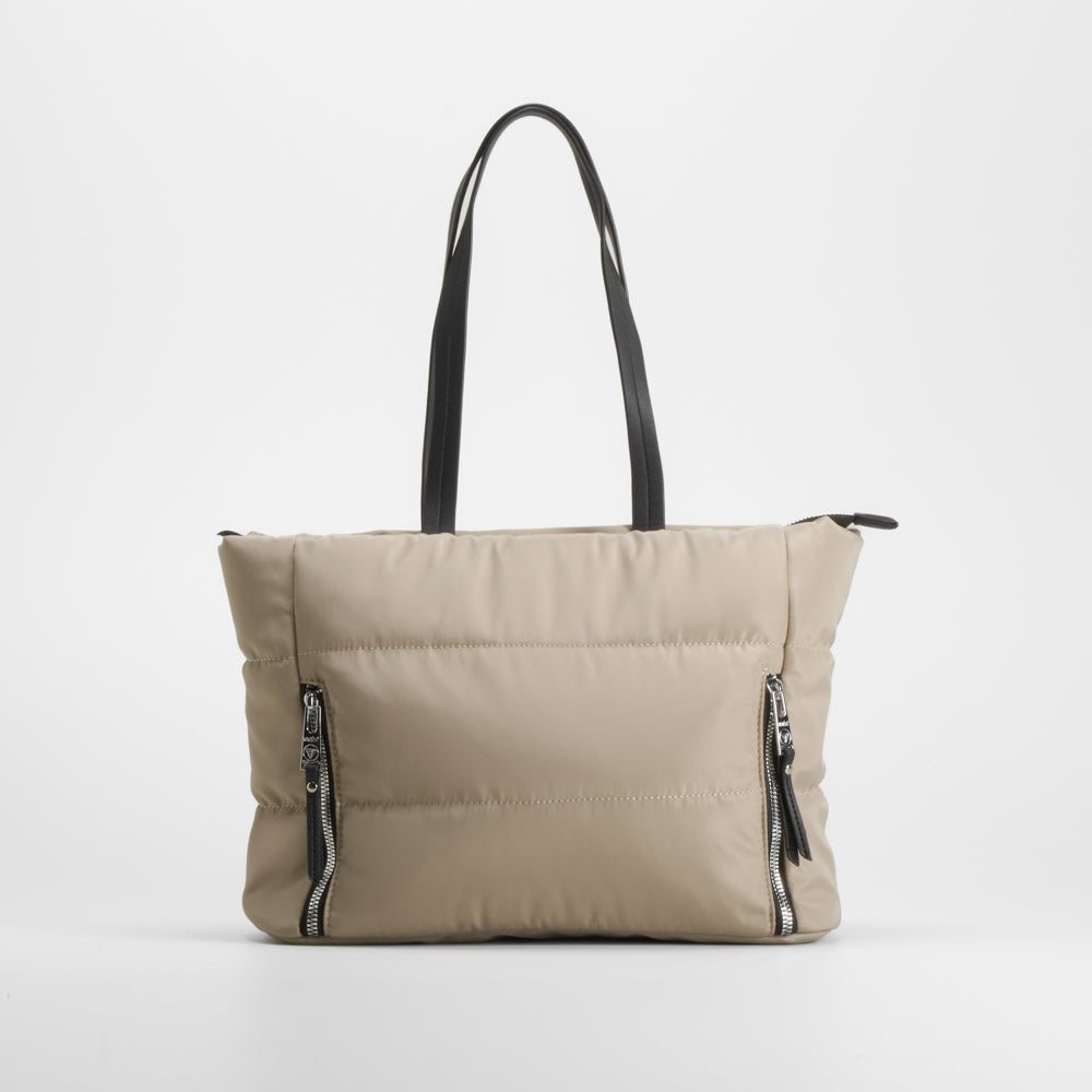 Bolso nylon cremalleras camel NYC