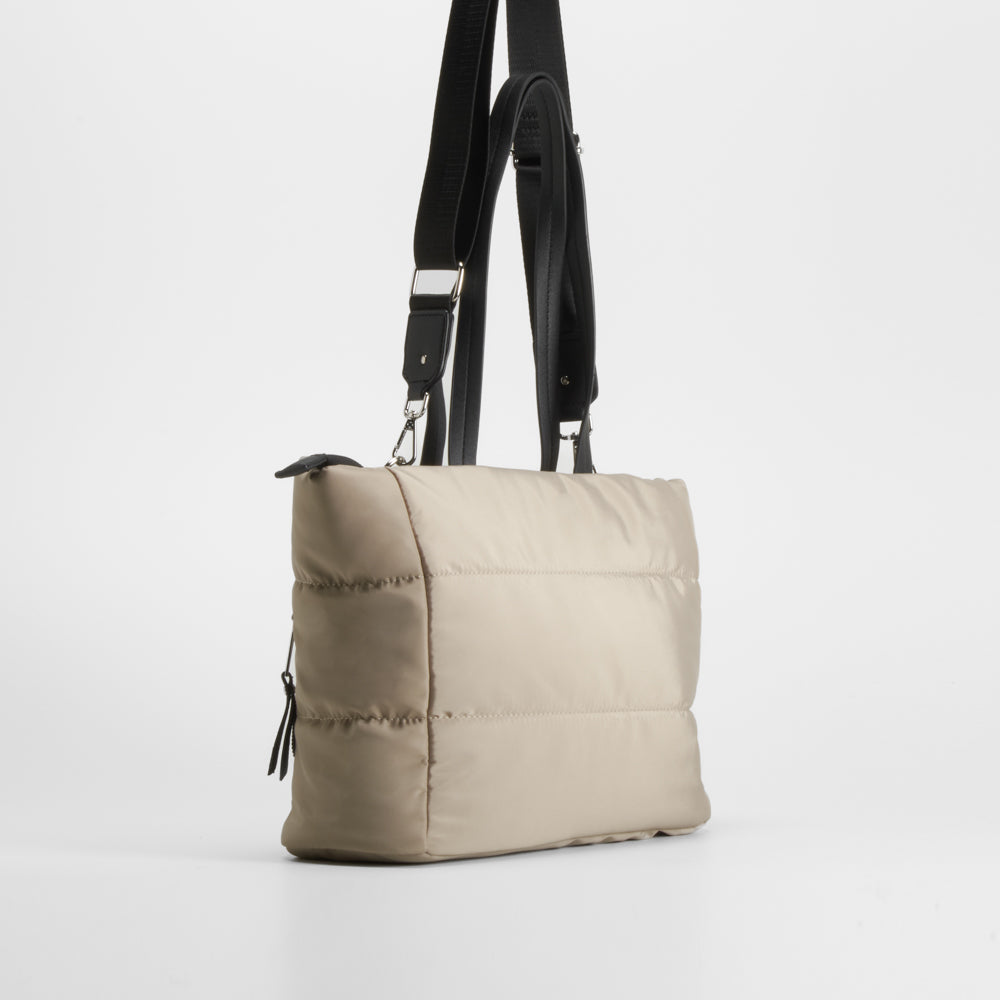 Bolso nylon cremalleras camel NYC