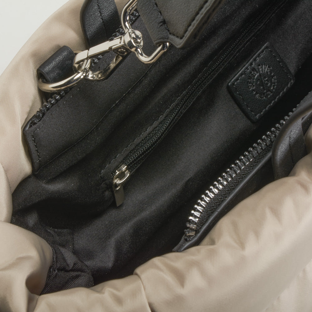 Bolso nylon cremalleras camel NYC