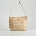 Bolso de rafia beige PICCOLA PIU