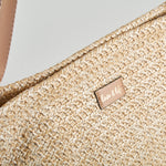 Bolso de rafia beige PICCOLA PIU