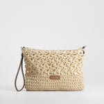 Bolso de mano rafia beige SENDA ROAD