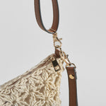 Bolso de mano rafia beige SENDA ROAD