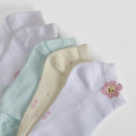 Pack 5 calcetines invisibles margaritas MERKAL