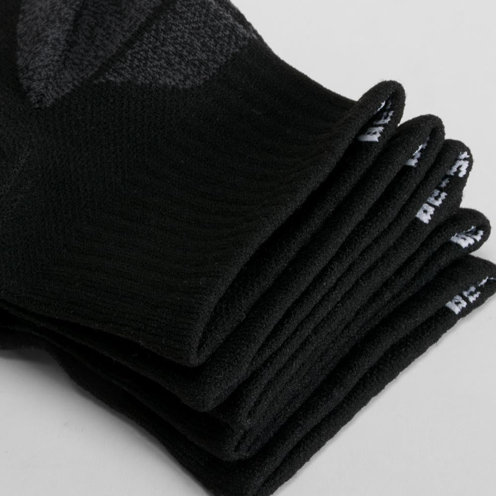 Pack 3 calcetines tobilleros sport negro MERKAL