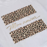 Camiseta manga corta mujer animal print blanca NYC