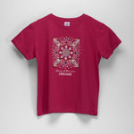 Camiseta manga corta estampada roja NYC