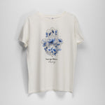 Camiseta manga corta mano de fátima blanca NYC