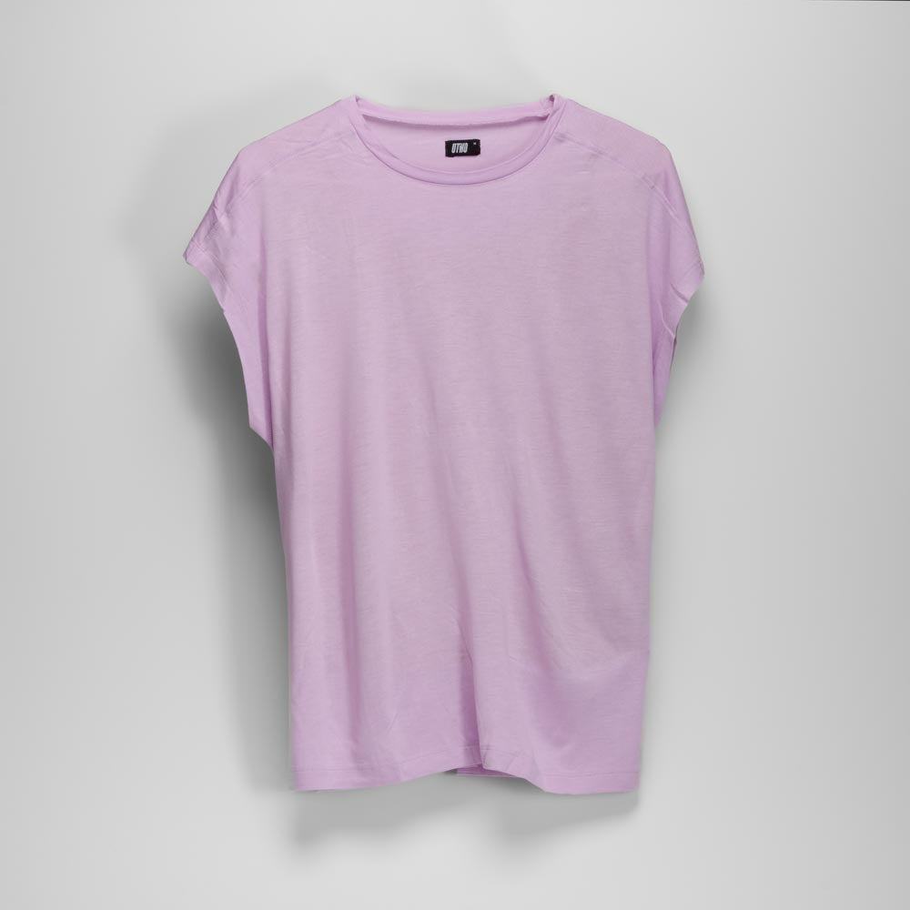 Camiseta manga corta color morado UTWO