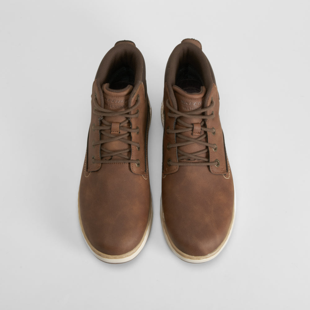 Botín plano Relaxed Fit marrón SKECHERS