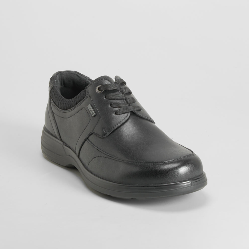 Zapato cordón piel negro COMFEET