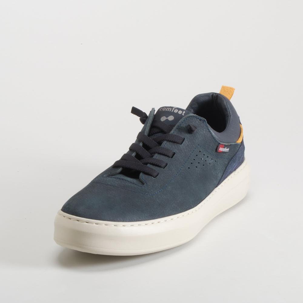 Deportiva confort manyara piel azul marino COMFEET