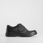 Zapato velcro piel negro COMFEET