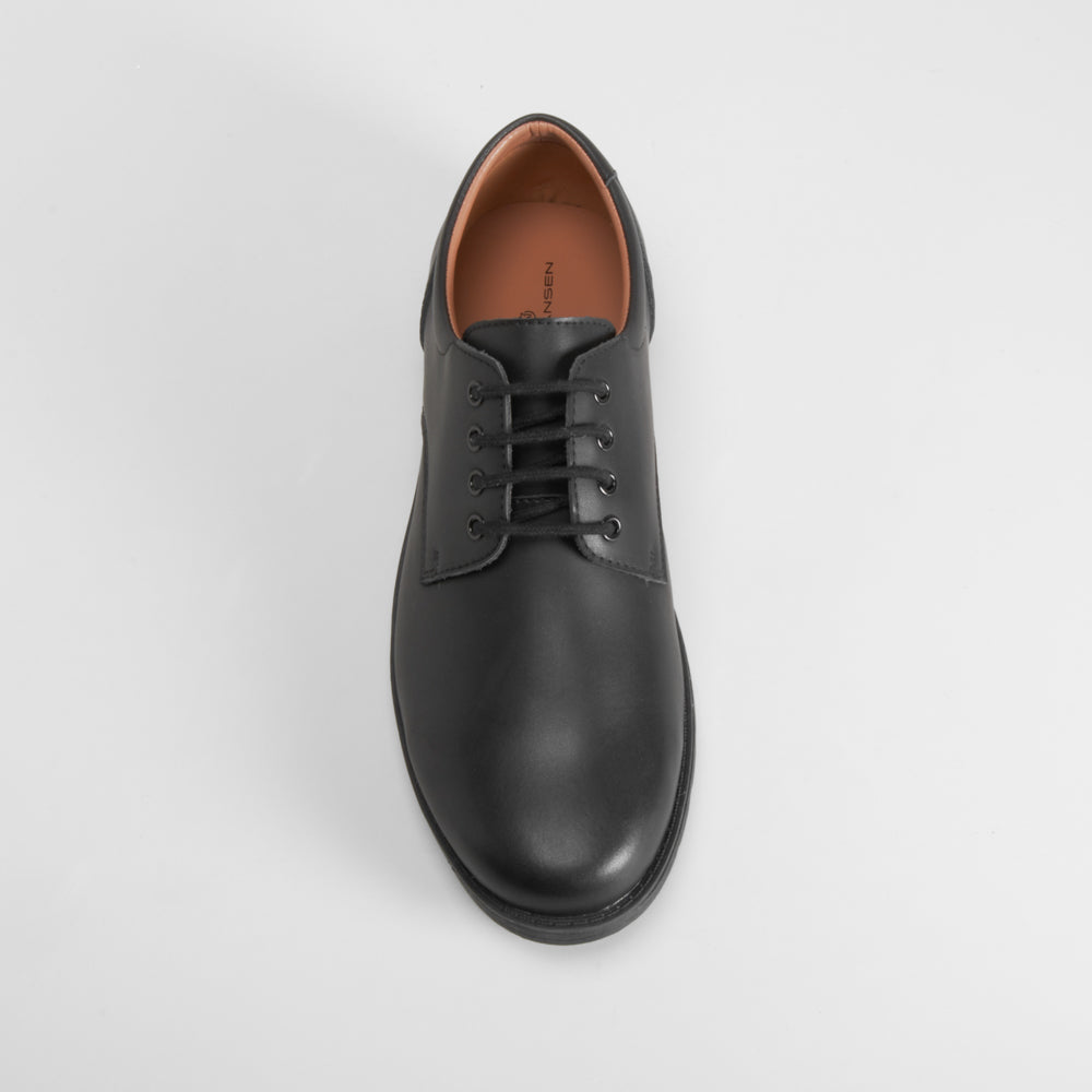 Zapato colegial piel con cordón negro MR. HANSEN