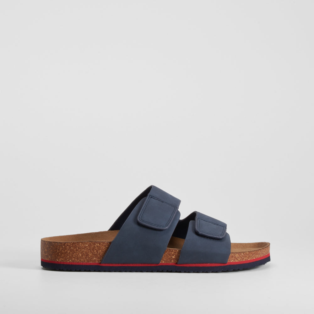 Sandalia bio velcros azul NYC