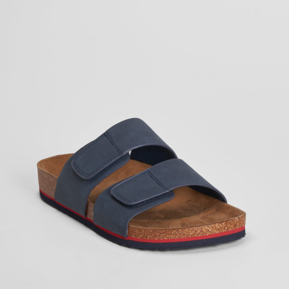 Sandalia bio velcros azul NYC