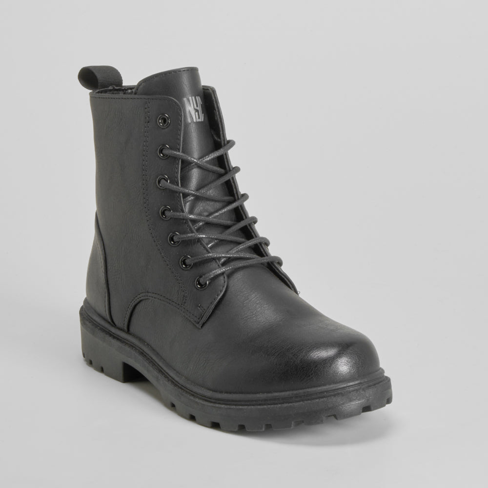 Botín militar negro NYC