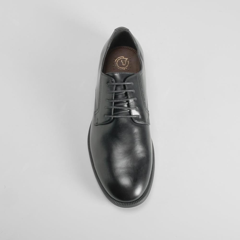 Zapato blucher vestir negro MR. HANSEN