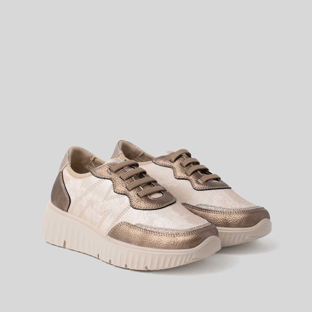 Deportiva casual City elásticos blanca MYSOFT