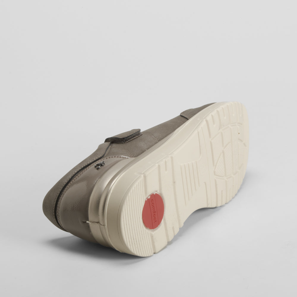 Zapato velcro taupe COMFEET