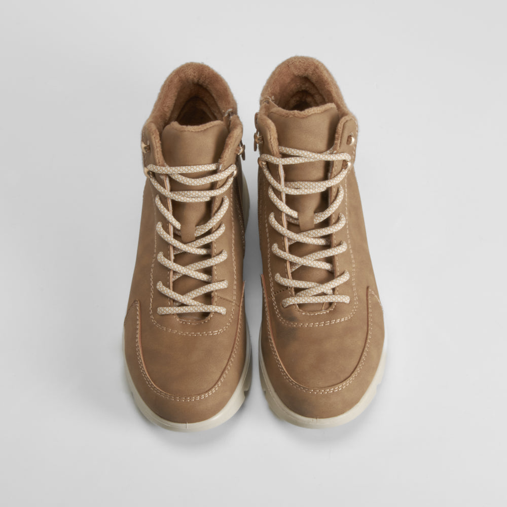 Botín cordón Soft Insock camel COMFEET