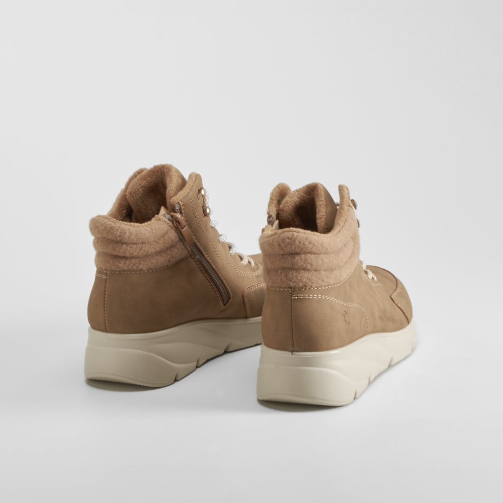 Botín cordón Soft Insock camel COMFEET