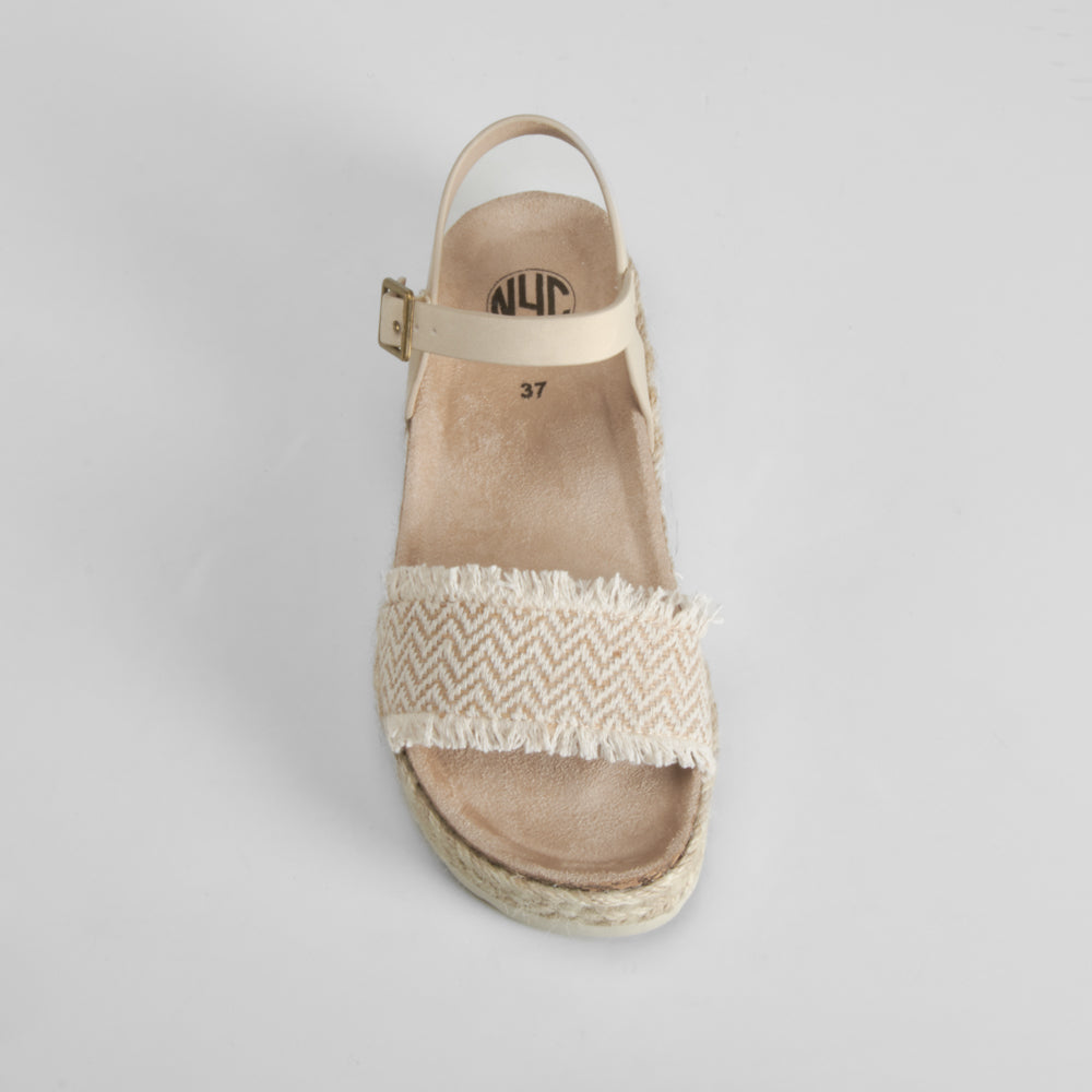 Sandalia bio pulsera beige NYC