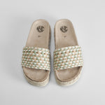 Sandalia bio plataforma verde NYC