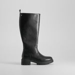 Bota alta tacón negra NYC