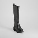 Bota alta tacón negra NYC