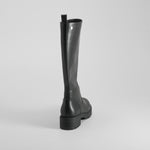 Bota alta tacón negra NYC