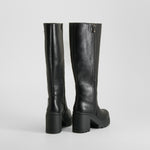 Bota tacón plataforma negra NYC