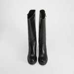 Bota tacón plataforma negra NYC