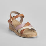 Sandalia cuña tiras multicolor SENDA ROAD