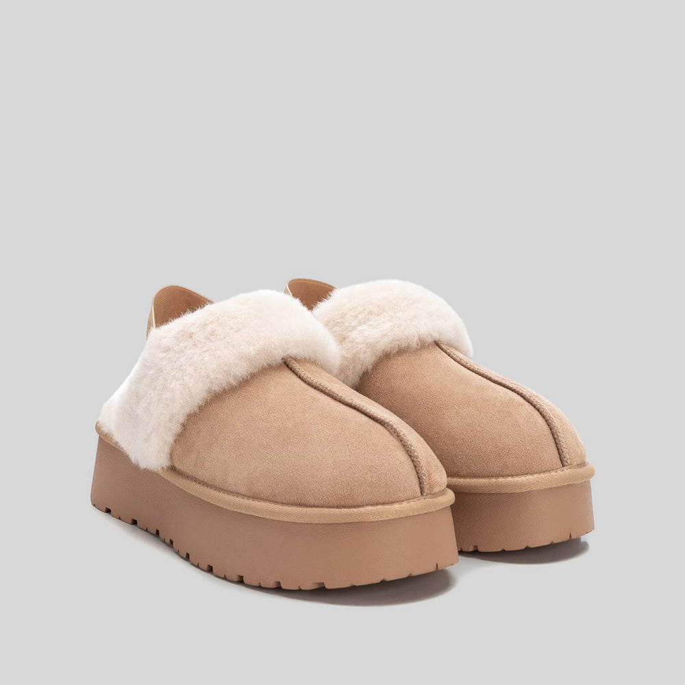 Zueco australiano elástico beige XTI