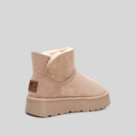 Botín australiano plataforma beige XTI