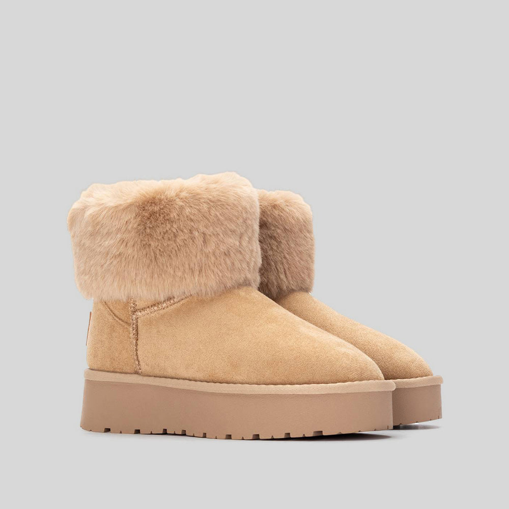 Bota australiana pelo beige XTI