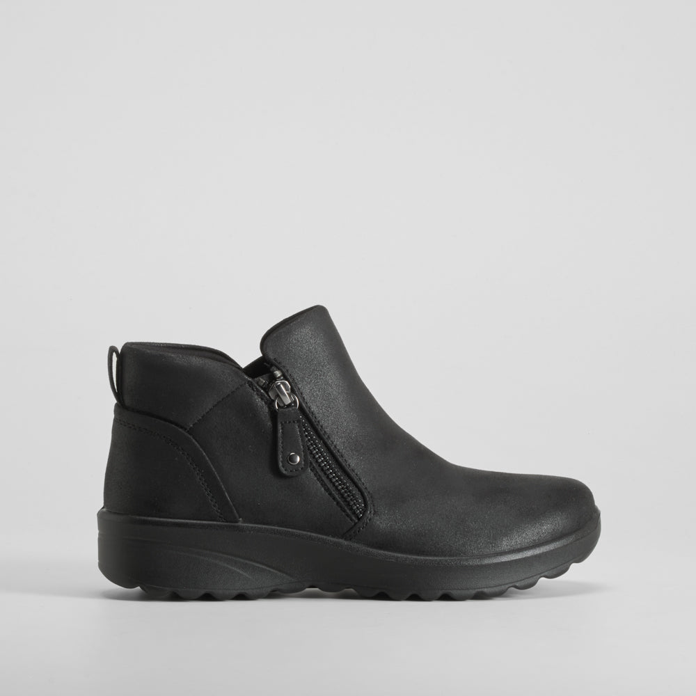 Botín plano Lovely Vibe negro SKECHERS