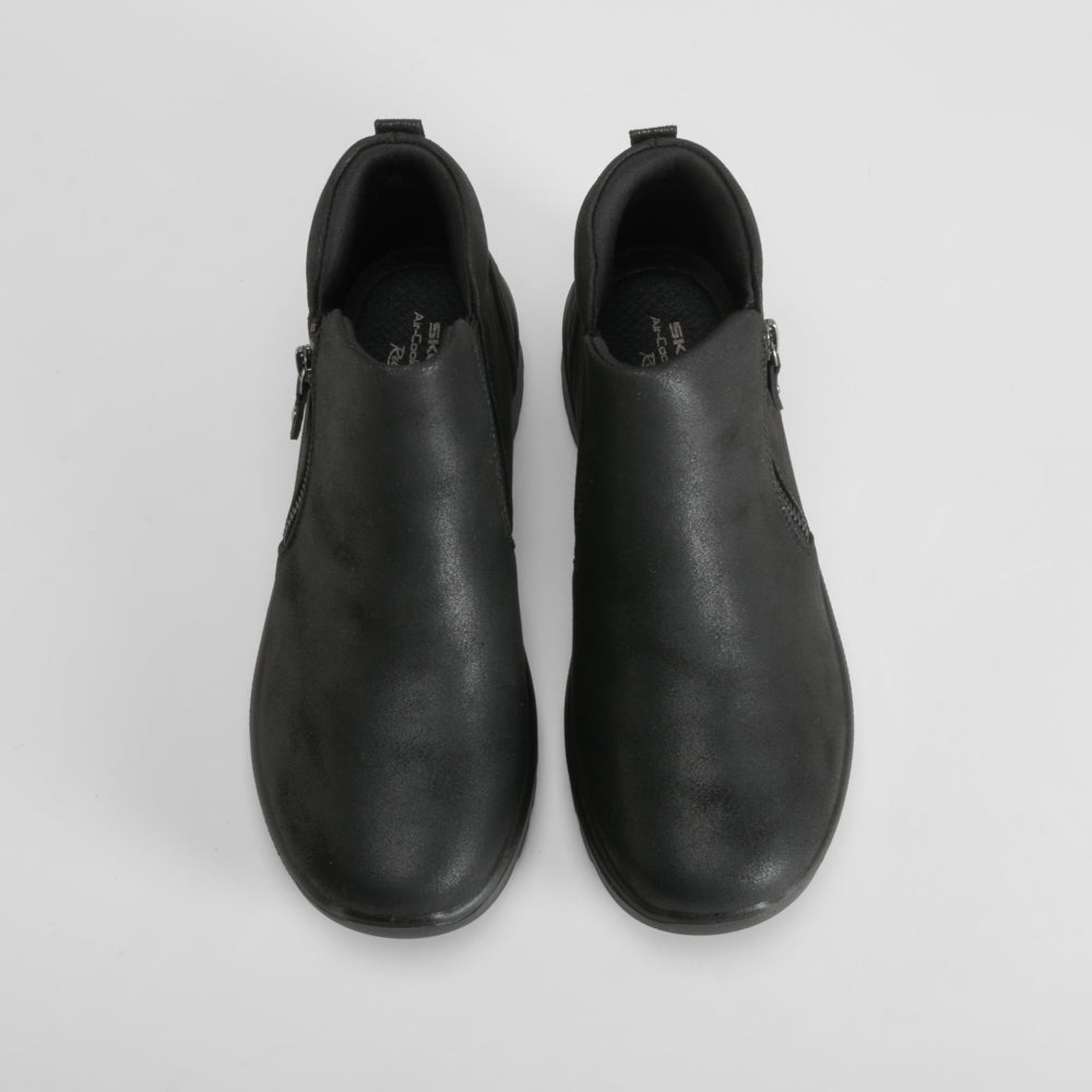 Botín plano Lovely Vibe negro SKECHERS