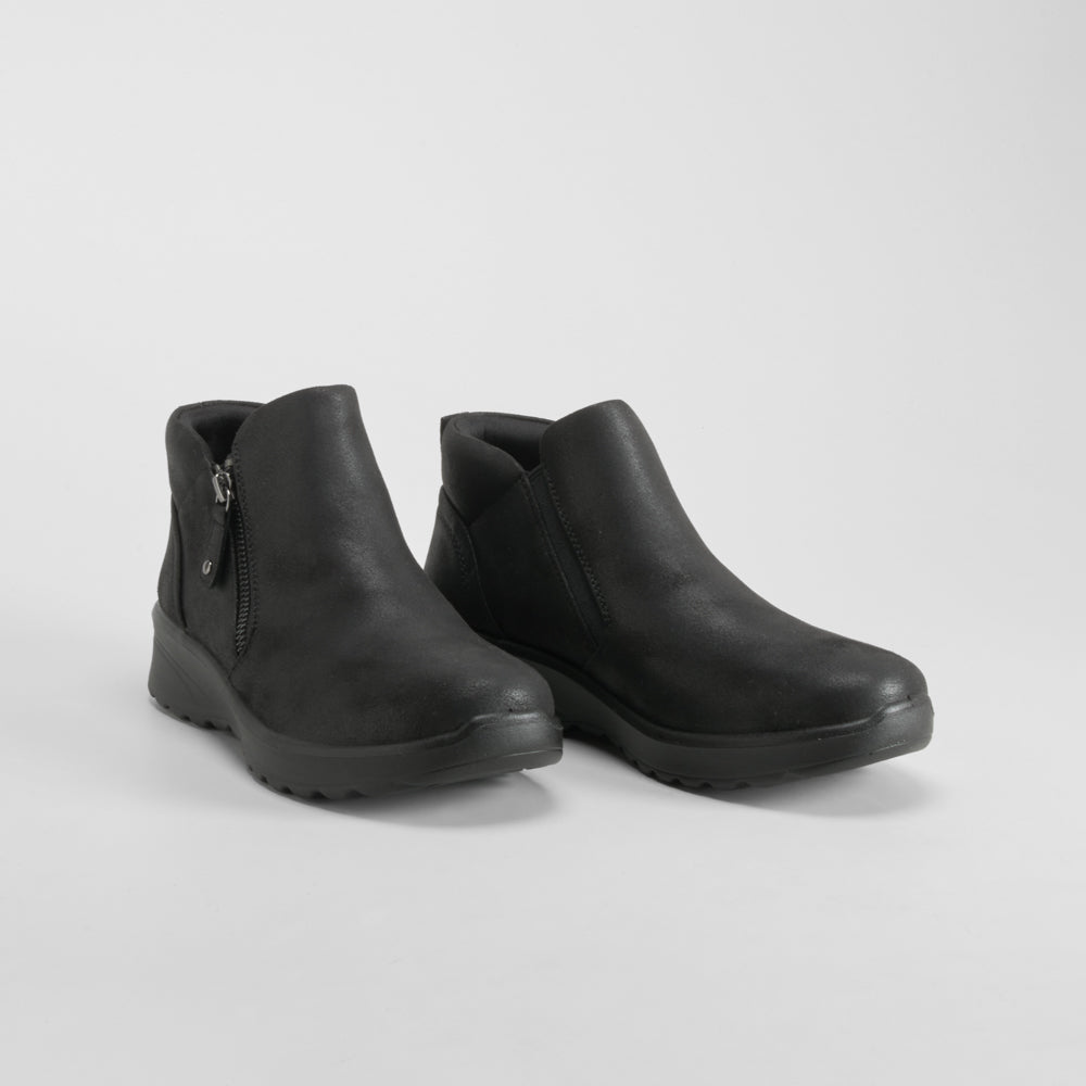 Botín plano Lovely Vibe negro SKECHERS