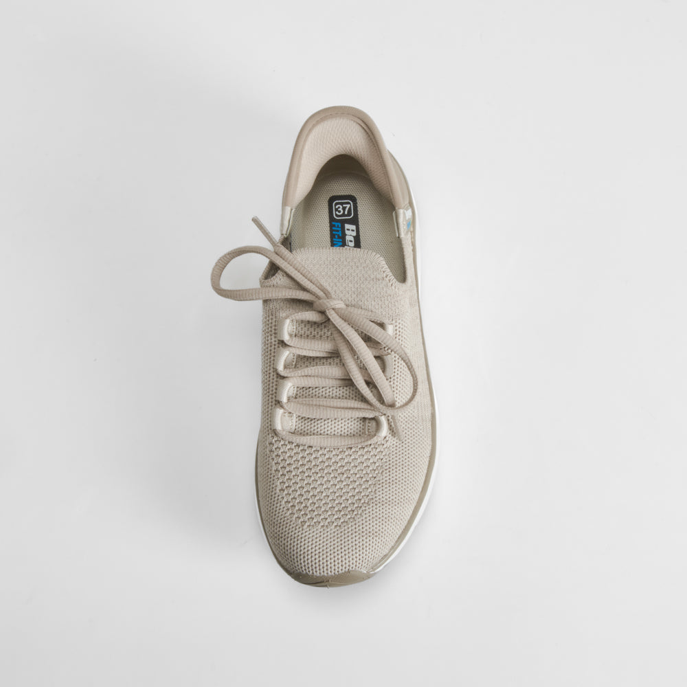 Deportiva casual fit-ins cordones beige BEPPI