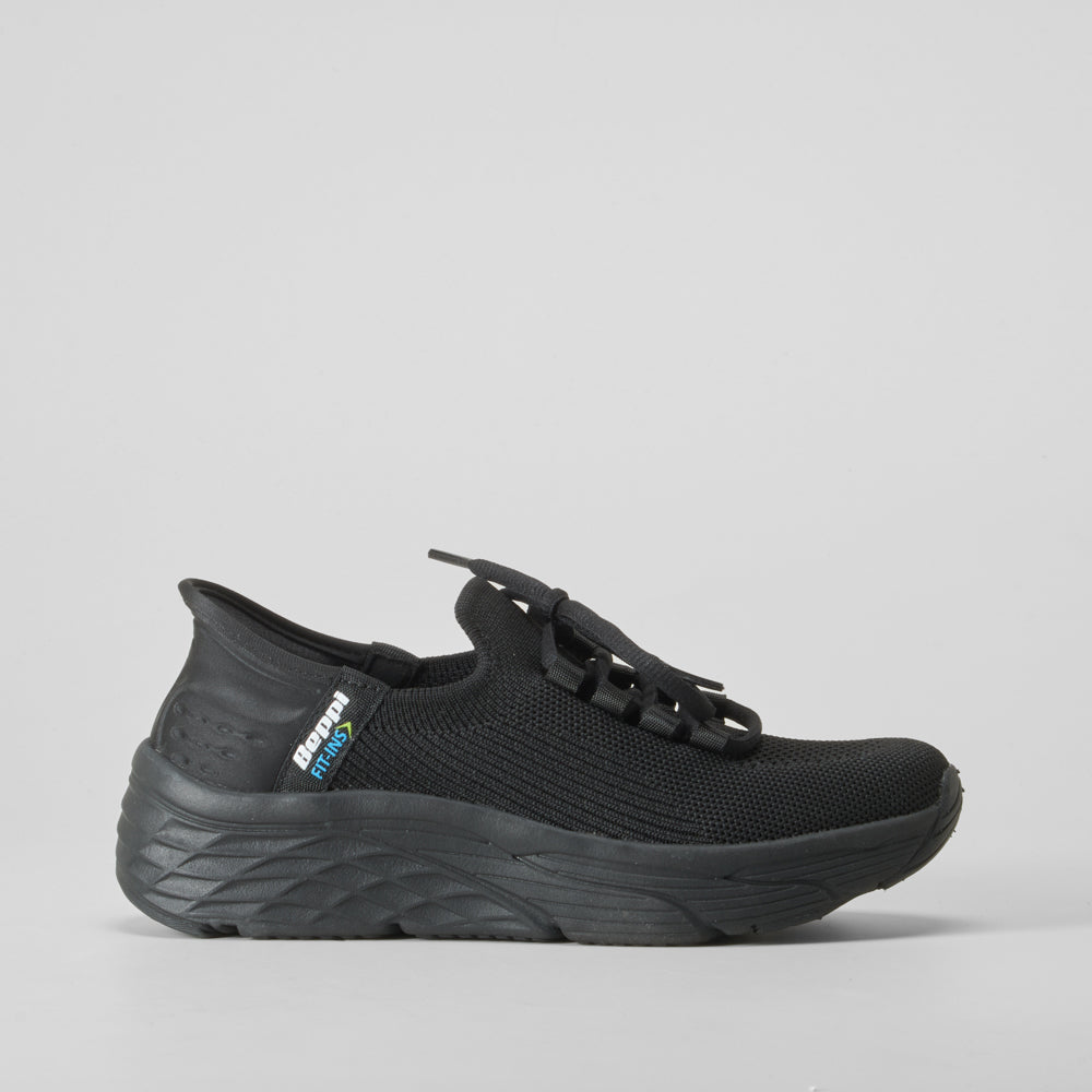 Deportiva fit-ins cordones negra BEPPI