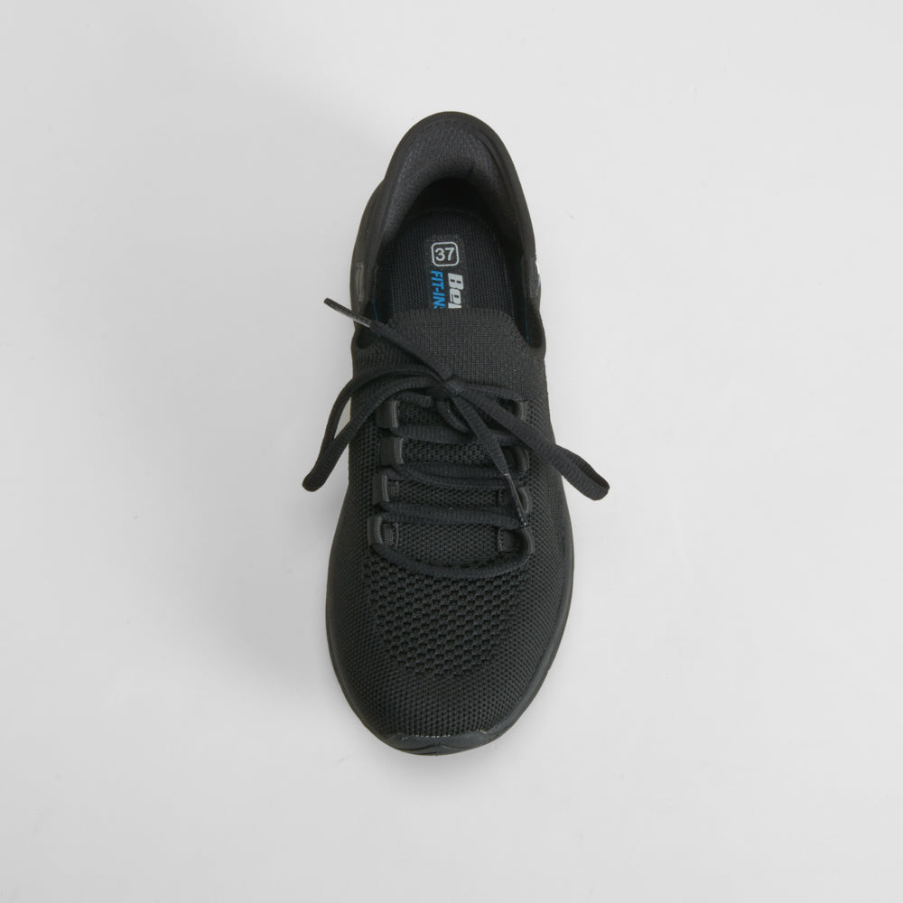 Deportiva fit-ins cordones negra BEPPI