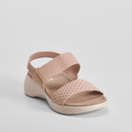 Sandalia deportiva cuña beige UTWO