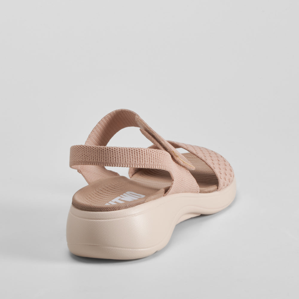 Sandalia deportiva cuña beige UTWO