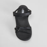 Sandalia deportiva walking brillo negro UTWO