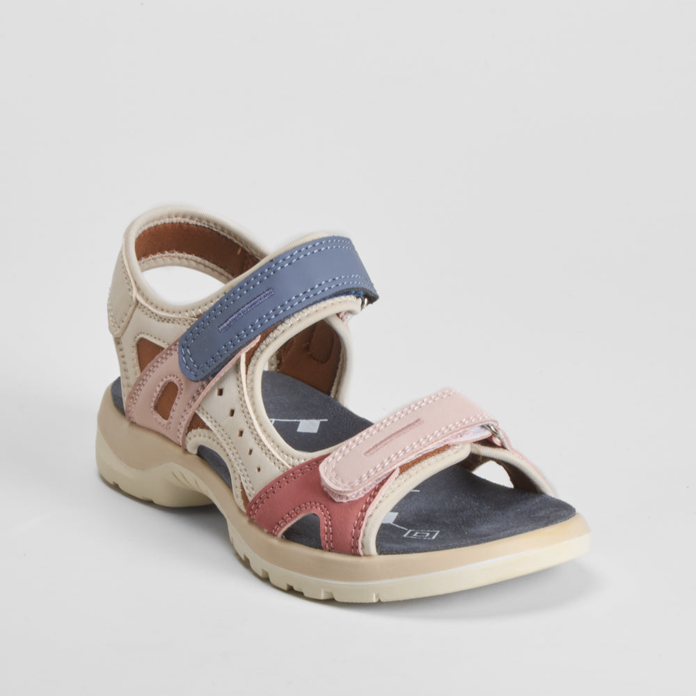 Sandalia deportiva beige y multicolor UTWO