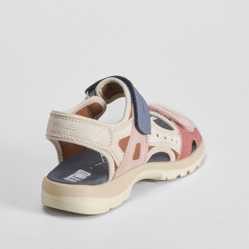 Sandalia deportiva beige y multicolor UTWO