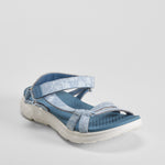 Sandalia deportiva walking brillos azul UTWO